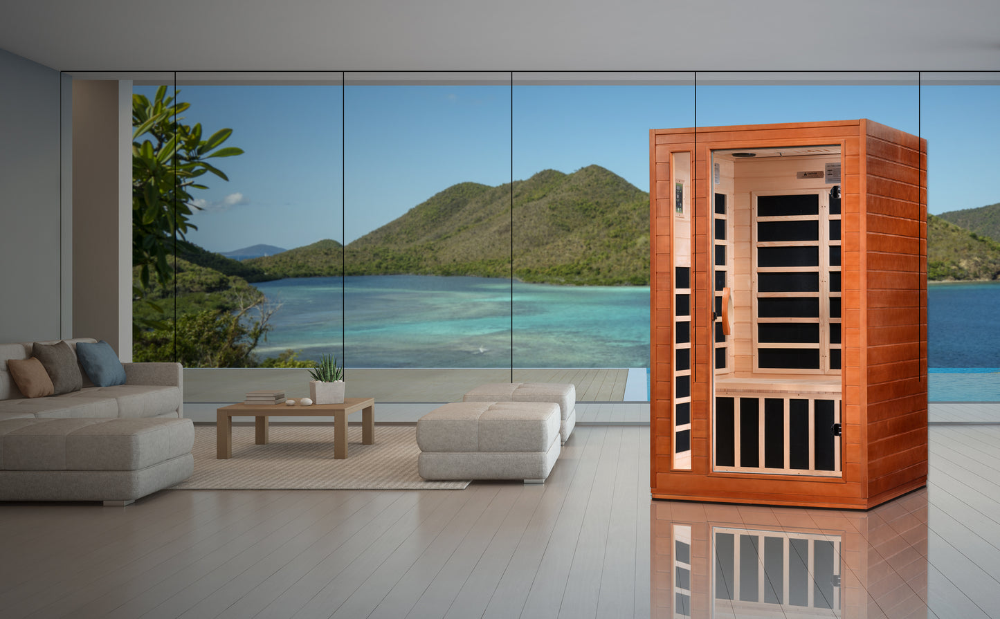 Low EMF 2-Person Dynamic "Cardoba" FAR Infrared Sauna