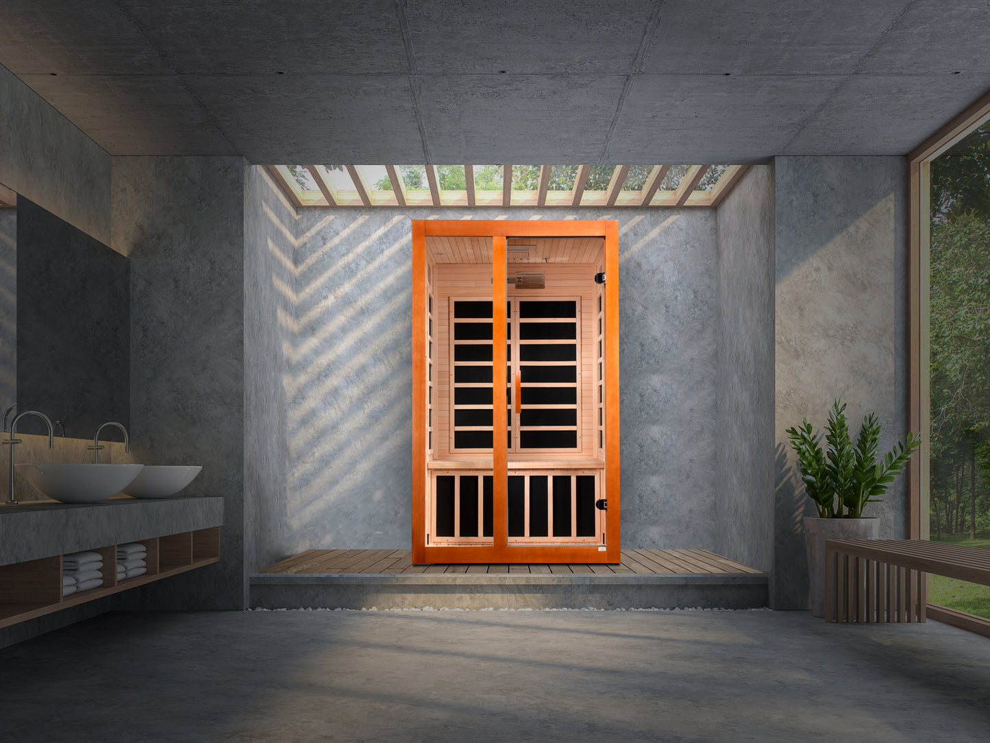 Ultra Low EMF 2-Person Dynamic "Santiago Elite" FAR Infrared Sauna