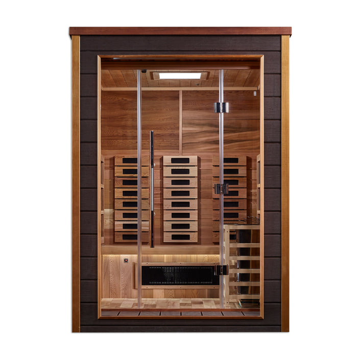 Indoor/Outdoor PureTech™ Full Spectrum 2-Person "Nora" Full Spectrum PureTech™ Hybrid Sauna