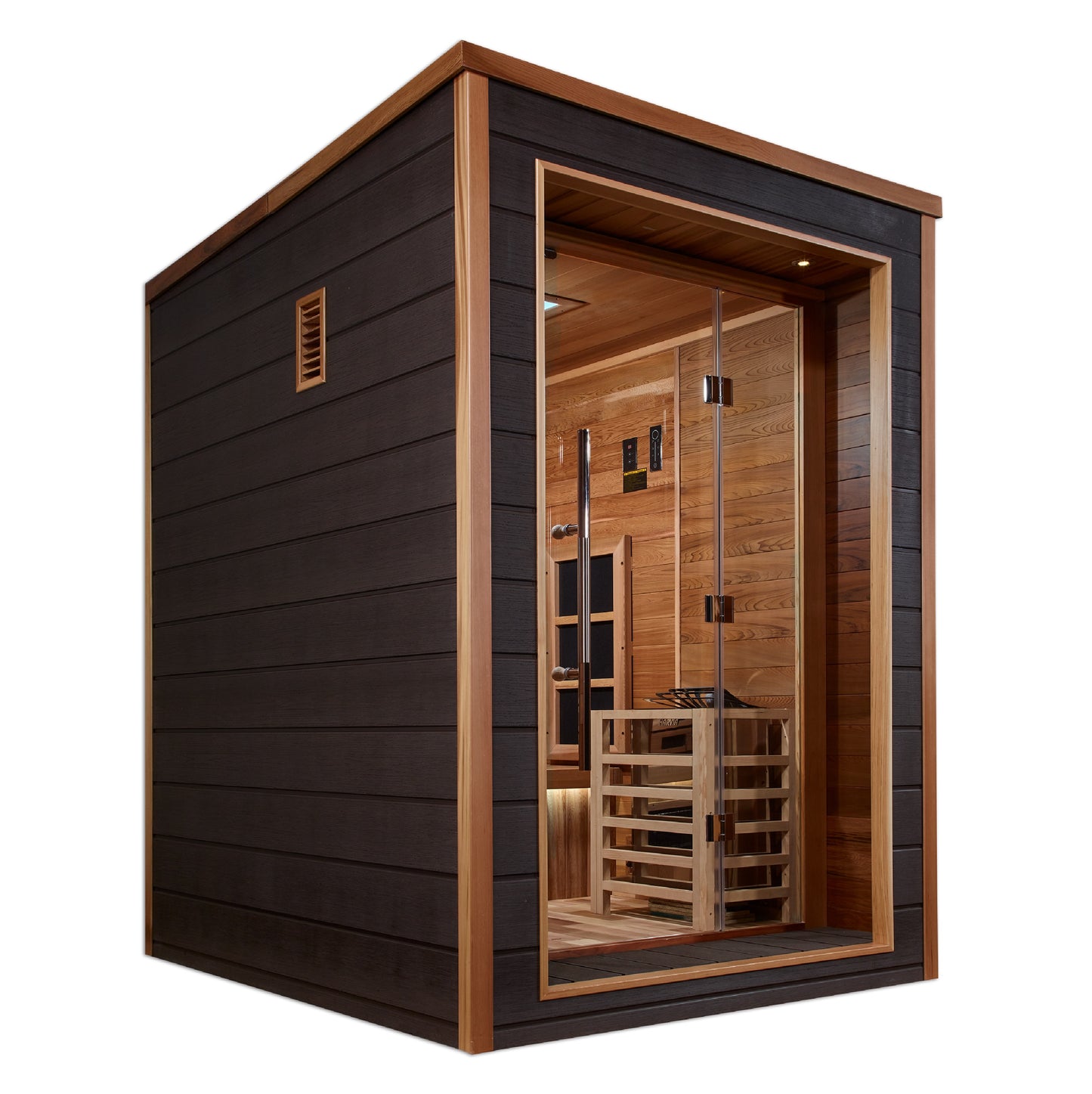 Indoor/Outdoor PureTech™ Full Spectrum 2-Person "Nora" Full Spectrum PureTech™ Hybrid Sauna