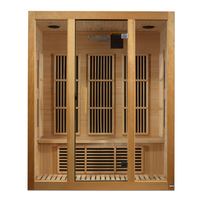 Low EMF 3-Person Maxxus "Bellevue" FAR Infrared Sauna