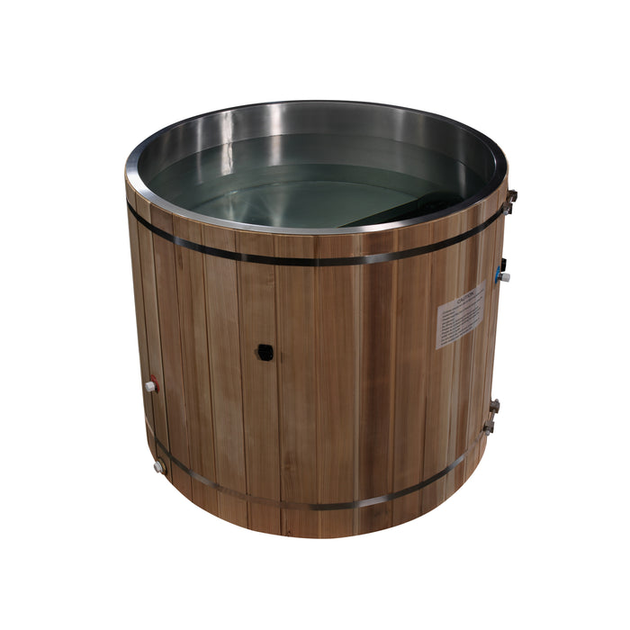 Outdoor Cold Plunge Stainless Steel Premium Pacific Cedar Wood (tub only)