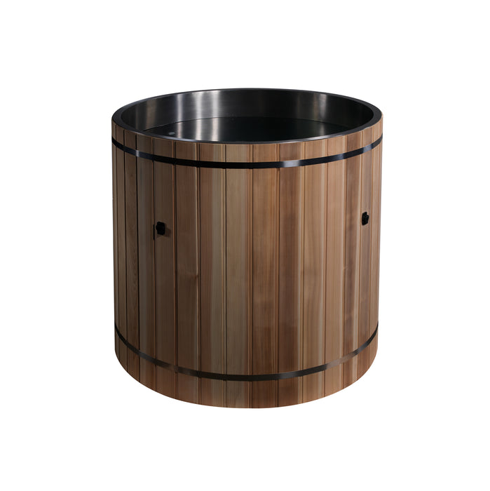 Outdoor Cold Plunge Stainless Steel Premium Pacific Cedar Wood (tub only)