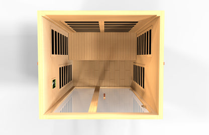 Ultra Low EMF  2-Person Dynamic "Santiago Elite" FAR Infrared Sauna