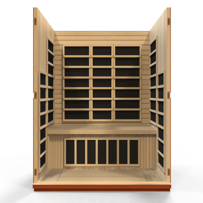 Low EMF  3-Person Dynamic "Bellagio" Infrared Sauna