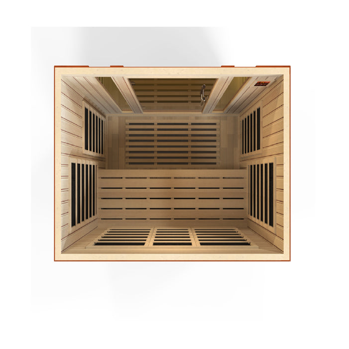 Low EMF  3-Person Dynamic "Bellagio" Infrared Sauna