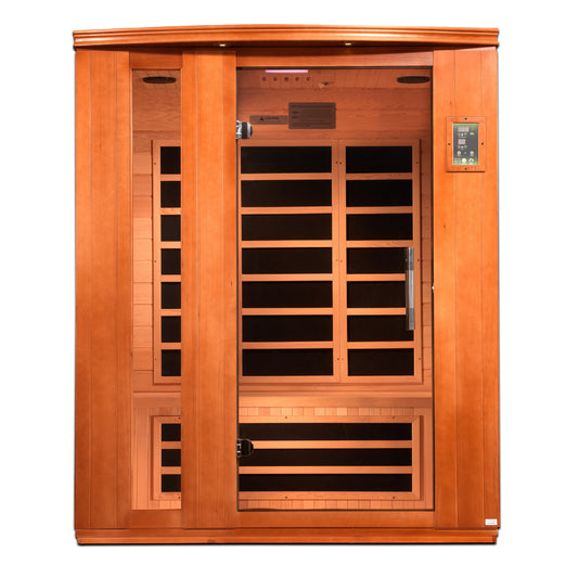Ultra Low EMF  3-Person Dynamic "Lugano" FAR Infrared Sauna