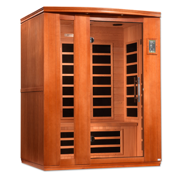 Low EMF  3-Person Dynamic "Lugano" FAR Infrared Sauna