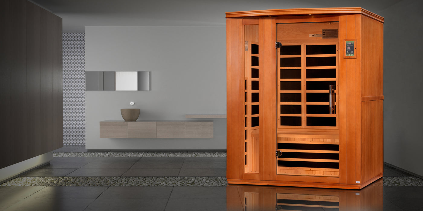 Low EMF  3-Person Dynamic "Lugano" FAR Infrared Sauna