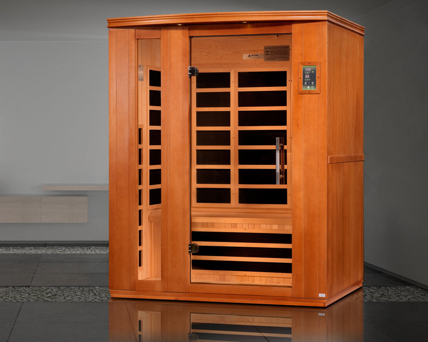 Low EMF  3-Person Dynamic "Lugano" FAR Infrared Sauna