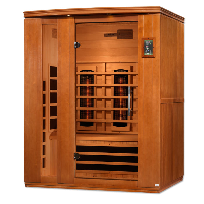 Near Zero EMF  3-Person Dynamic Full Spectrum "Lugano" FAR Infrared Sauna
