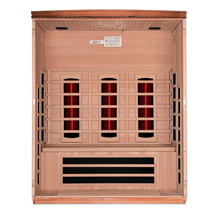 Near Zero EMF  3-Person Dynamic Full Spectrum "Lugano" FAR Infrared Sauna