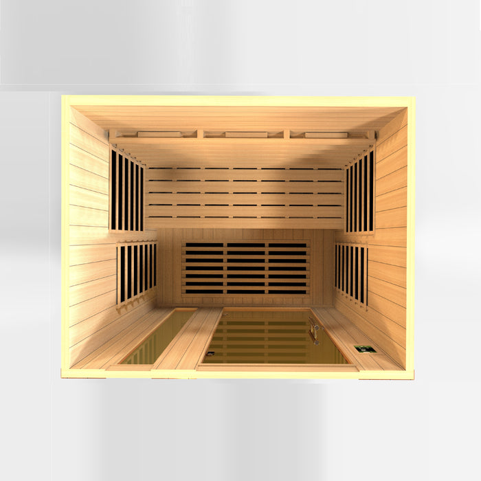 Near Zero EMF  3-Person Dynamic Full Spectrum "Lugano" FAR Infrared Sauna