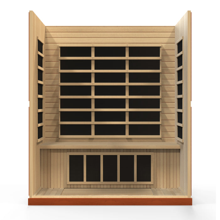 Low EMF  4-Person Dynamic "Bergamo" Infrared Sauna