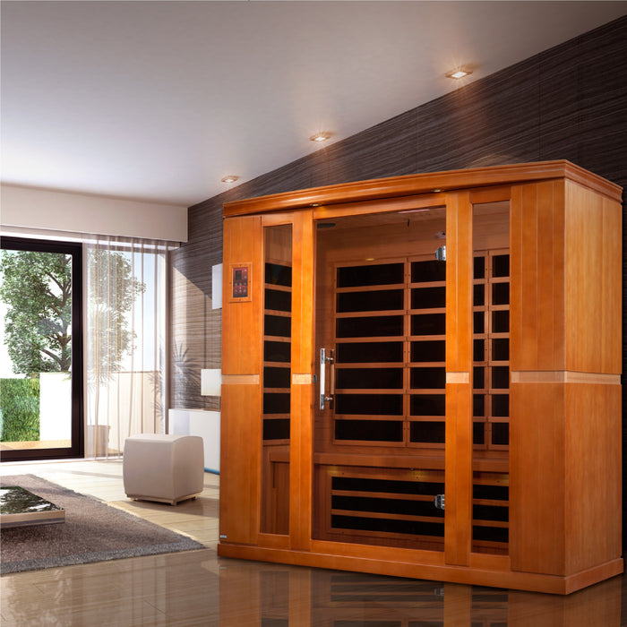 Low EMF  4-Person Dynamic "Bergamo" Infrared Sauna