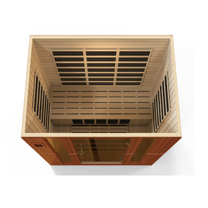 Low EMF  4-Person Dynamic "Bergamo" Infrared Sauna