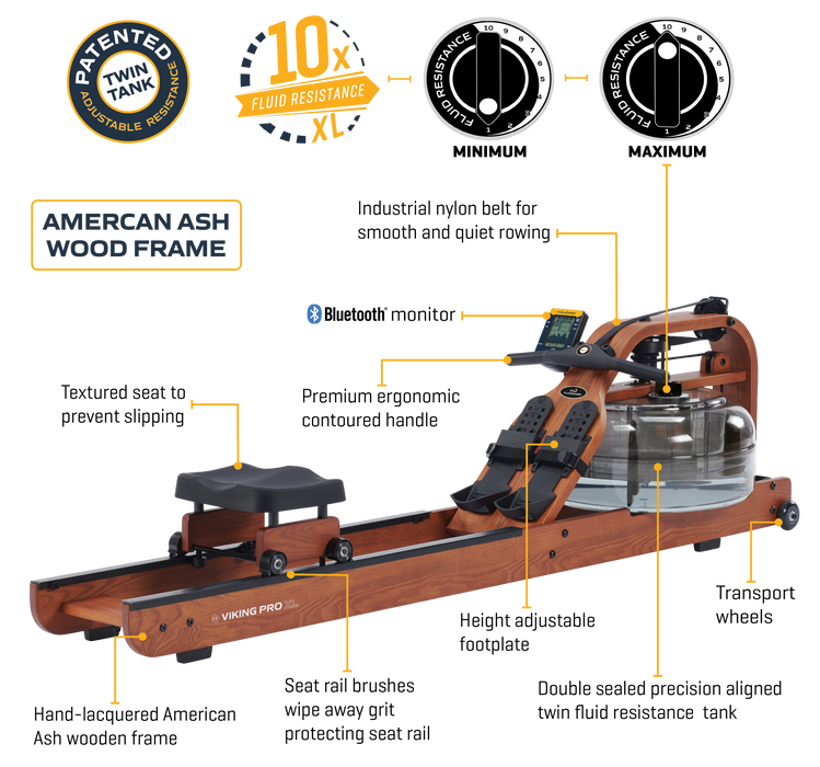 First Degree Viking Pro XL Indoor Rower