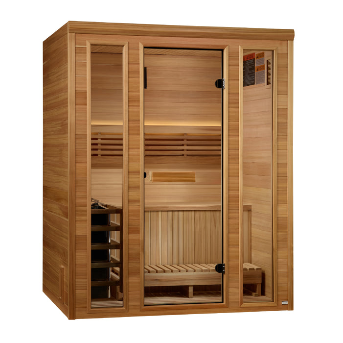 Steam Sauna  3-Person "Andermatt" Edition Traditional Sauna