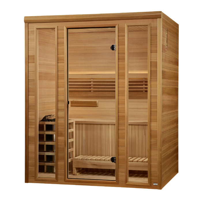 Steam Sauna  3-Person "Andermatt" Edition Traditional Sauna