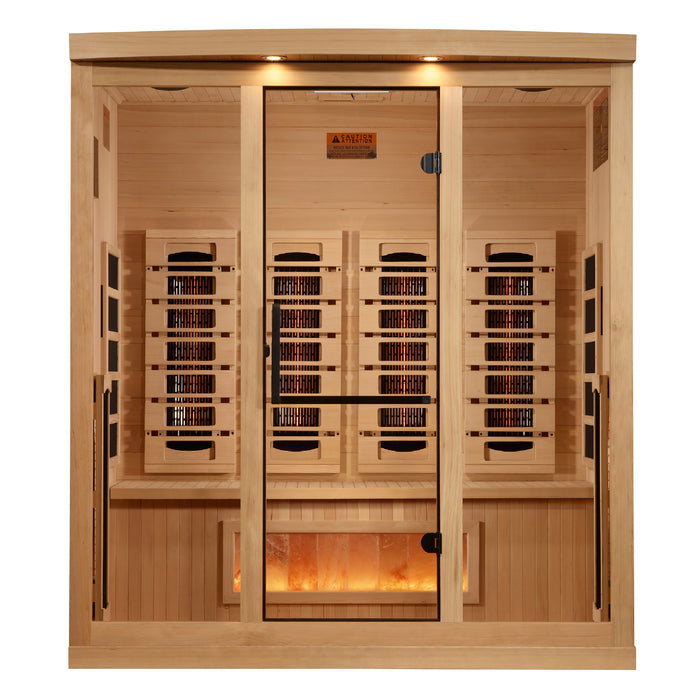 Near Zero EMF  4-Person 8000 Reserve Series PureTech™ Full Spectrum Infrared Sauna