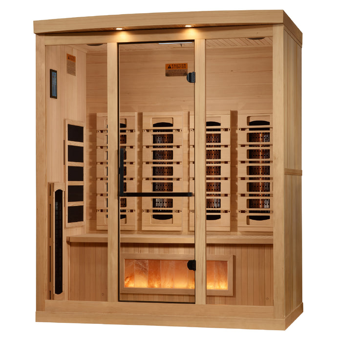 Near Zero EMF  4-Person 8000 Reserve Series PureTech™ Full Spectrum Infrared Sauna