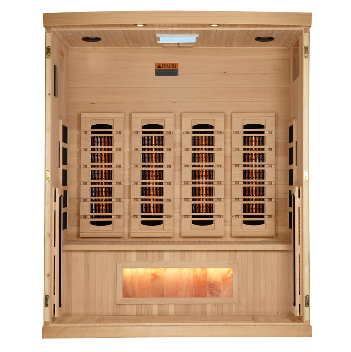 Near Zero EMF  4-Person 8000 Reserve Series PureTech™ Full Spectrum Infrared Sauna