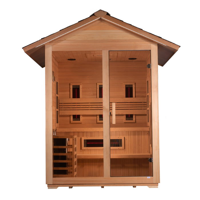 Steam Sauna  3-Person "Carinthia" Full Spectrum PureTech™ Hybrid Sauna