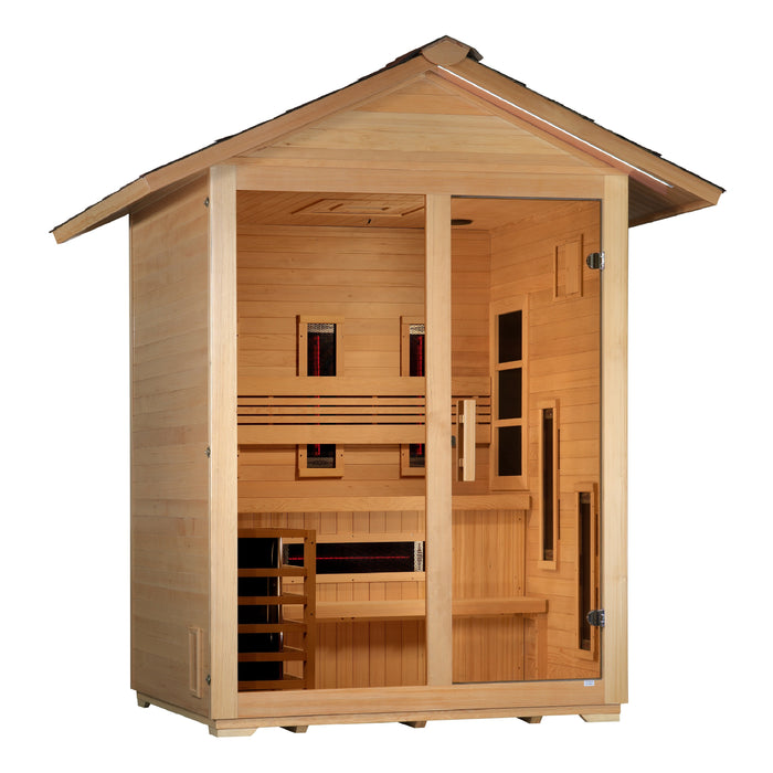 Steam Sauna  3-Person "Carinthia" Full Spectrum PureTech™ Hybrid Sauna