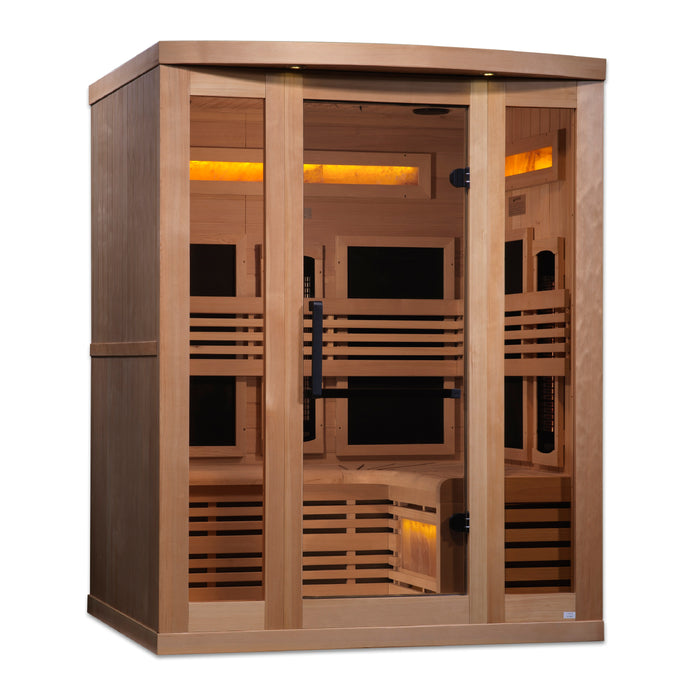 Near Zero EMF  3-Person 8000 Reserve Series PureTech™ Full Spectrum Infrared Sauna