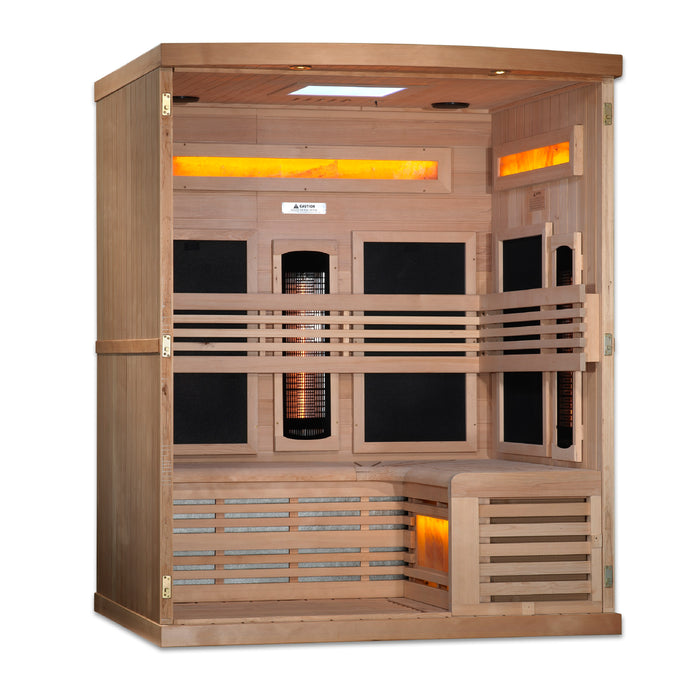 Near Zero EMF  3-Person 8000 Reserve Series PureTech™ Full Spectrum Infrared Sauna