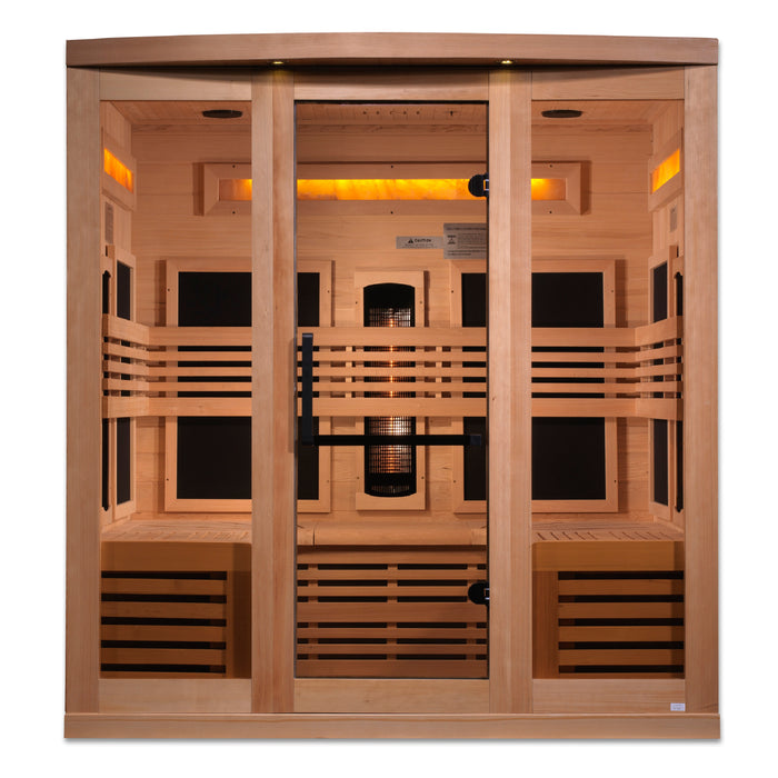 Near Zero EMF  6-Person 8000 Reserve Series PureTech™ Full Spectrum Infrared Sauna