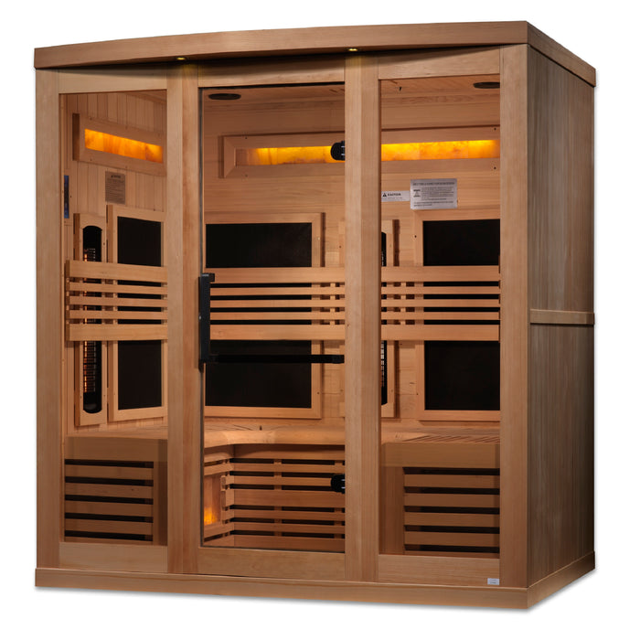 Near Zero EMF  6-Person 8000 Reserve Series PureTech™ Full Spectrum Infrared Sauna