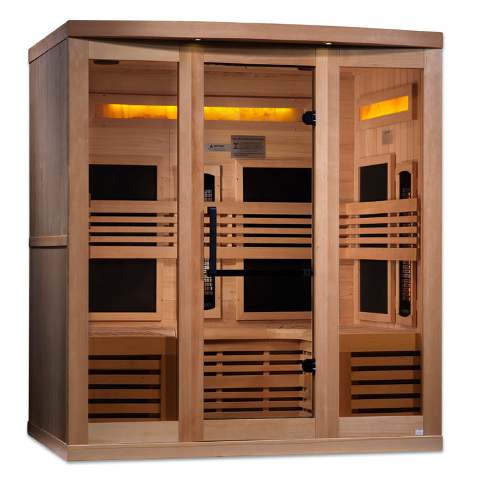 Near Zero EMF  6-Person 8000 Reserve Series PureTech™ Full Spectrum Infrared Sauna