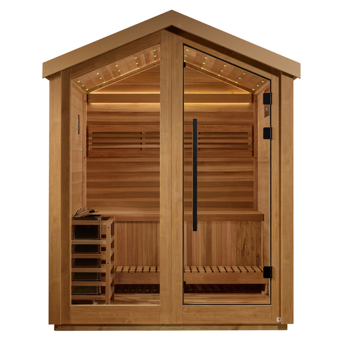 Outdoor Steam Sauna  3-Person "Savonlinna" Traditional Sauna