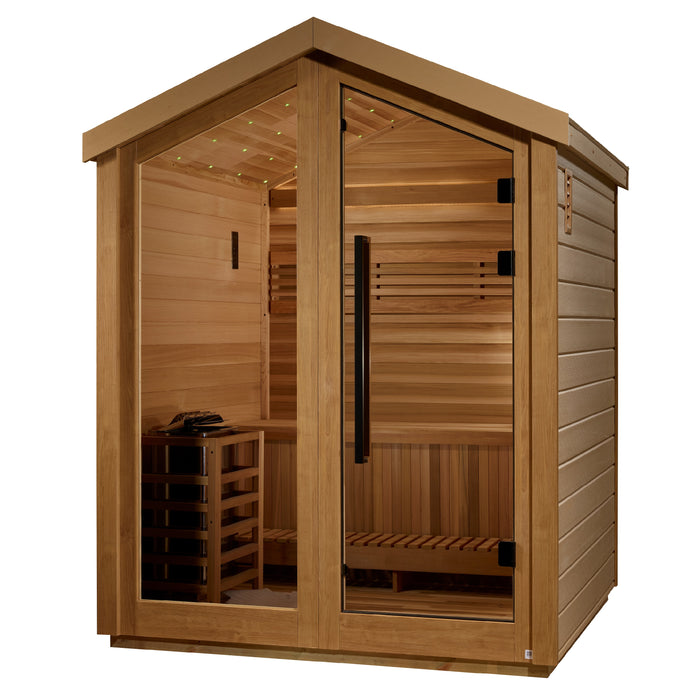 Outdoor Steam Sauna  3-Person "Savonlinna" Traditional Sauna