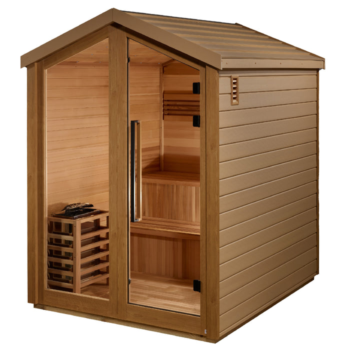 Outdoor Steam Sauna  3-Person "Savonlinna" Traditional Sauna