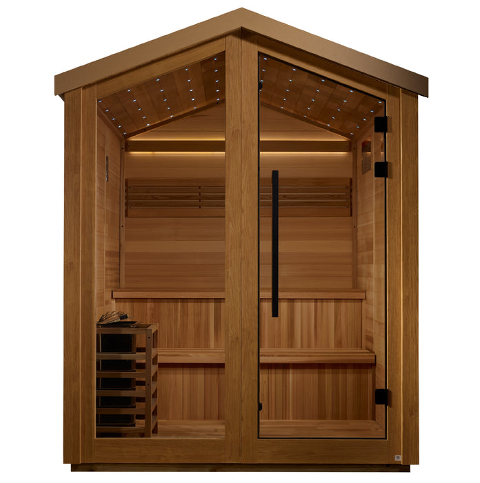 Outdoor Steam Sauna  6-Person "Kaarina" Traditional Sauna