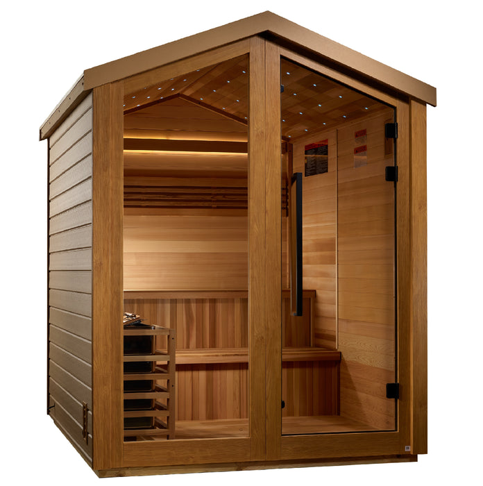 Outdoor Steam Sauna  6-Person "Kaarina" Traditional Sauna