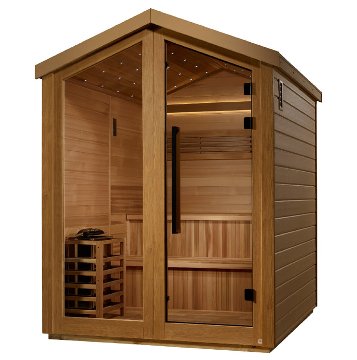 Outdoor Steam Sauna  6-Person "Kaarina" Traditional Sauna