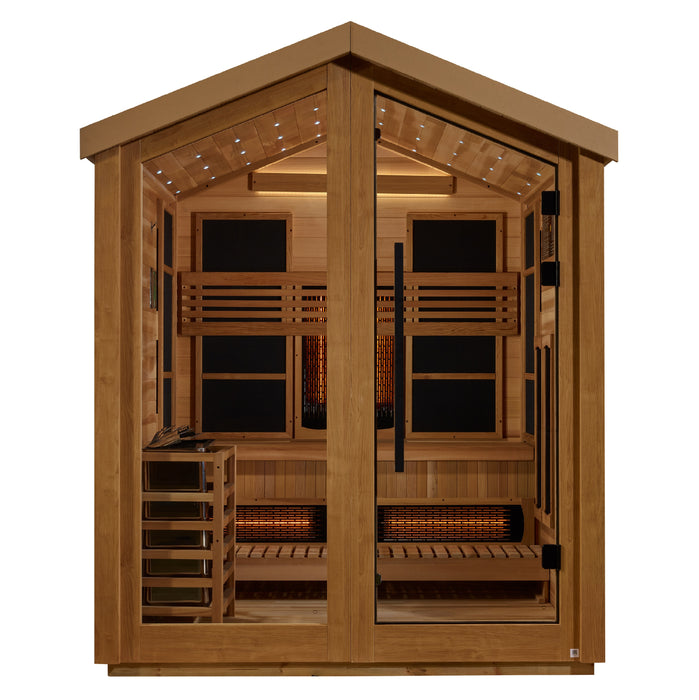 Steam Sauna  3-Person "Loviisa" PureTech™ Full Spectrum Hybrid Sauna