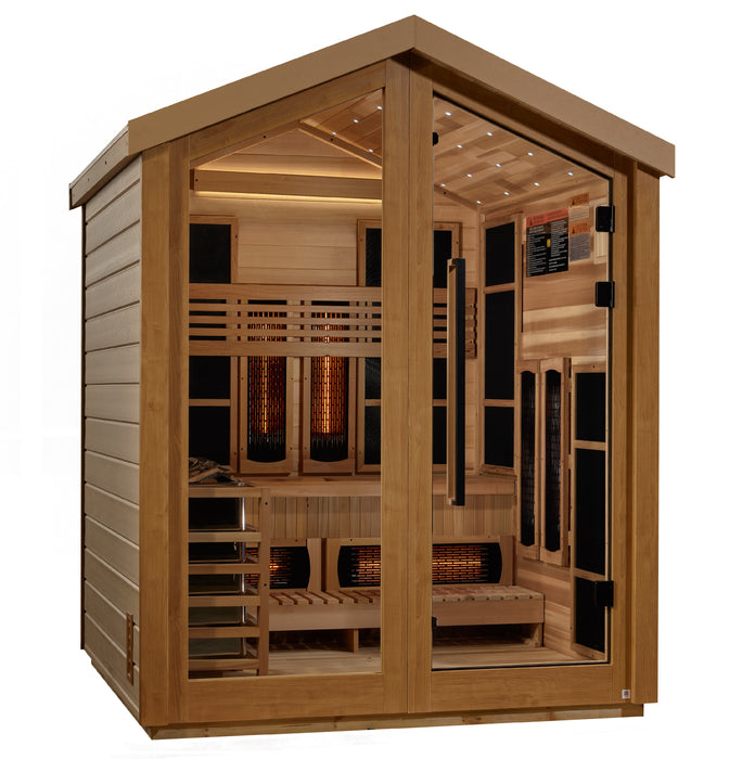 Steam Sauna  3-Person "Loviisa" PureTech™ Full Spectrum Hybrid Sauna