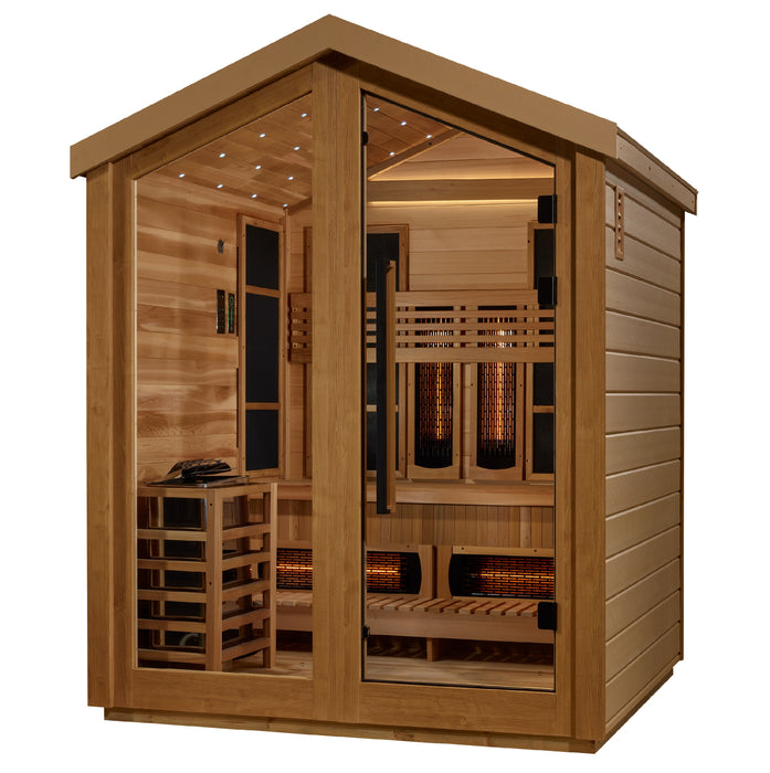 Steam Sauna  3-Person "Loviisa" PureTech™ Full Spectrum Hybrid Sauna