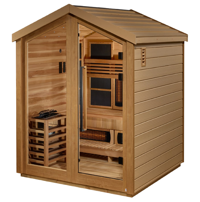 Steam Sauna  3-Person "Loviisa" PureTech™ Full Spectrum Hybrid Sauna