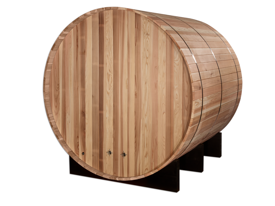 Outdoor Barrel Steam Sauna  4-Person "Arosa" Traditional Sauna