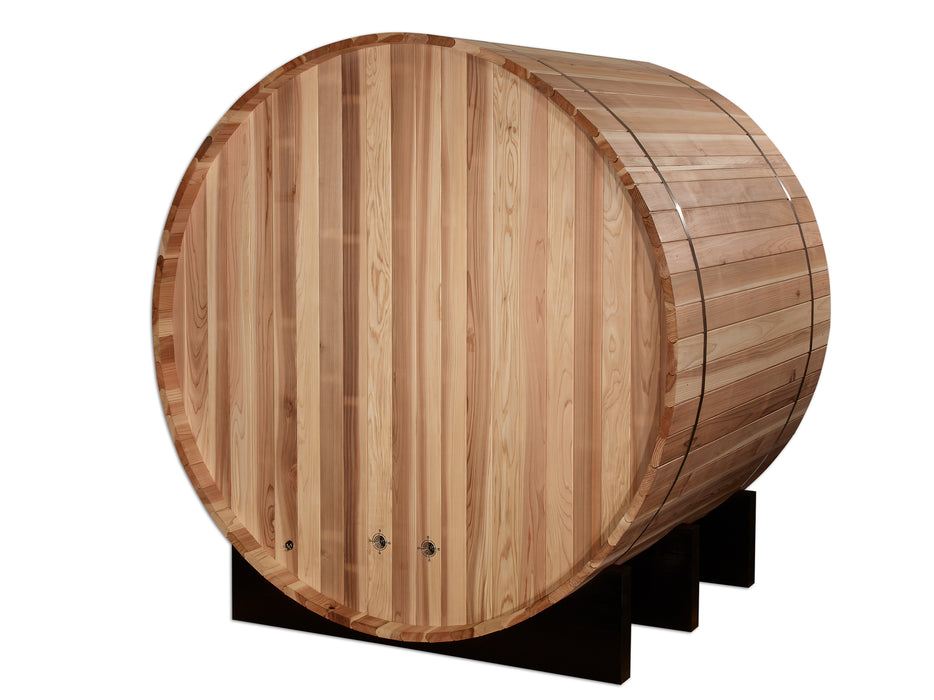 Outdoor Barrel Steam Sauna  2-Person "St. Moritz" Traditional Sauna