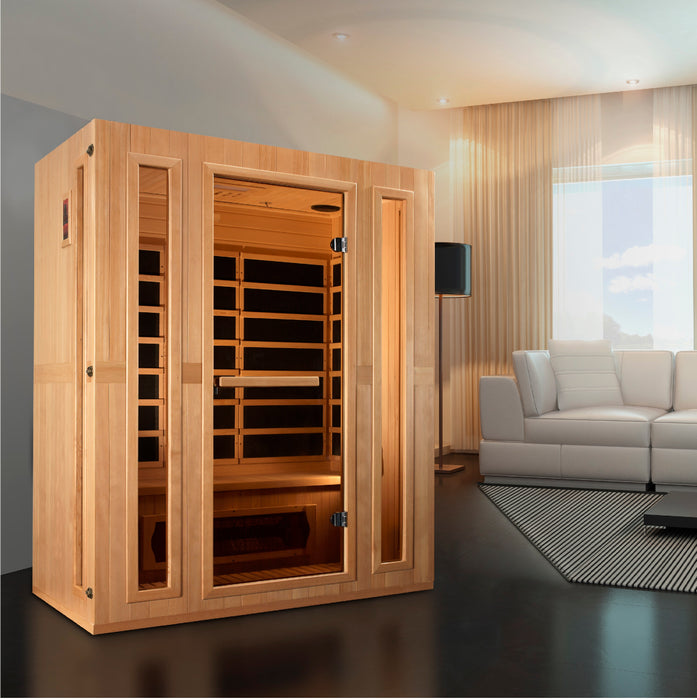 Low EMF  3-Person Maxxus "Trinity" FAR Infrared Sauna