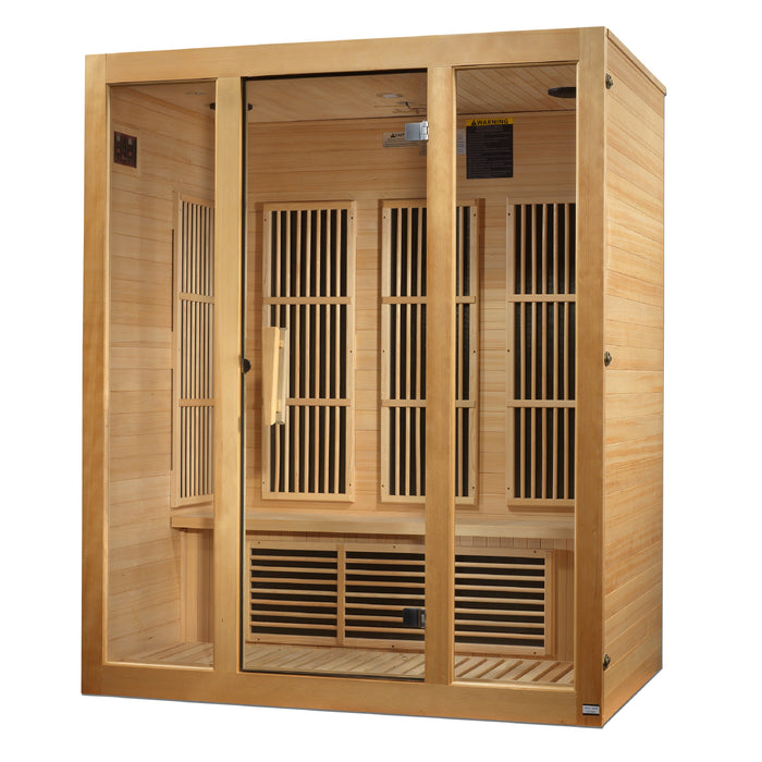 Low EMF  3-Person Maxxus "Bellevue" FAR Infrared Sauna