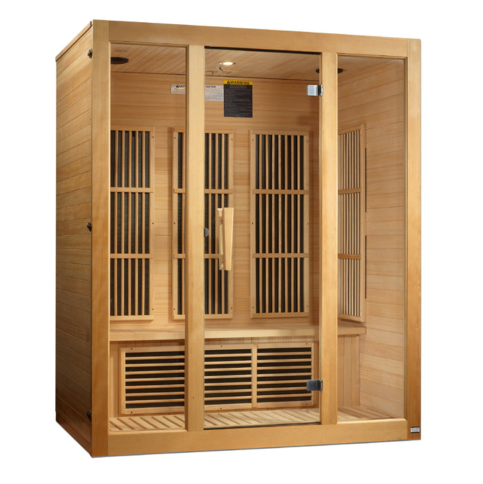 Low EMF  3-Person Maxxus "Bellevue" FAR Infrared Sauna
