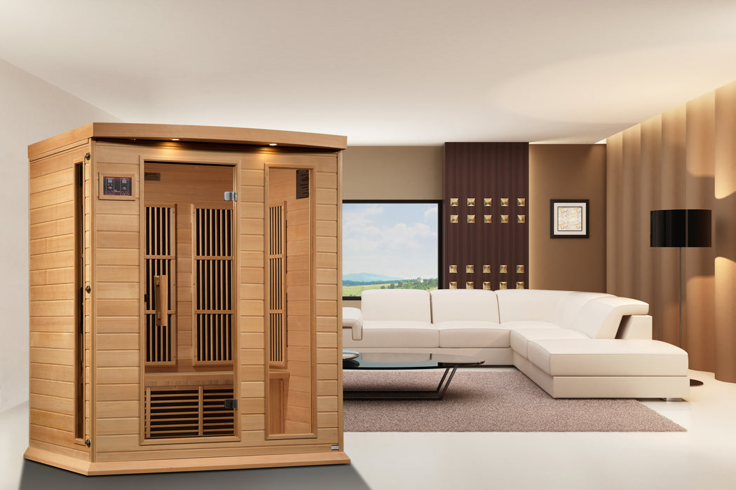Low EMF  3-Person Maxxus FAR Infrared Sauna