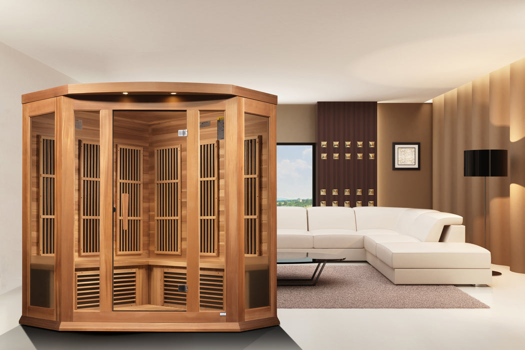 MX-K356-01 Maxxus Low EMF FAR Infrared Sauna Canadian Red Cedar
